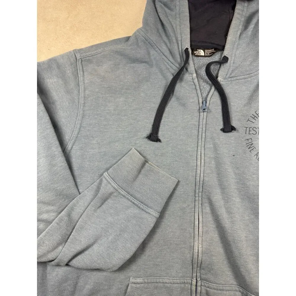 The North Face Mens XL Full Zip Hoodie Blue Tested & Proven Alpine Equipment